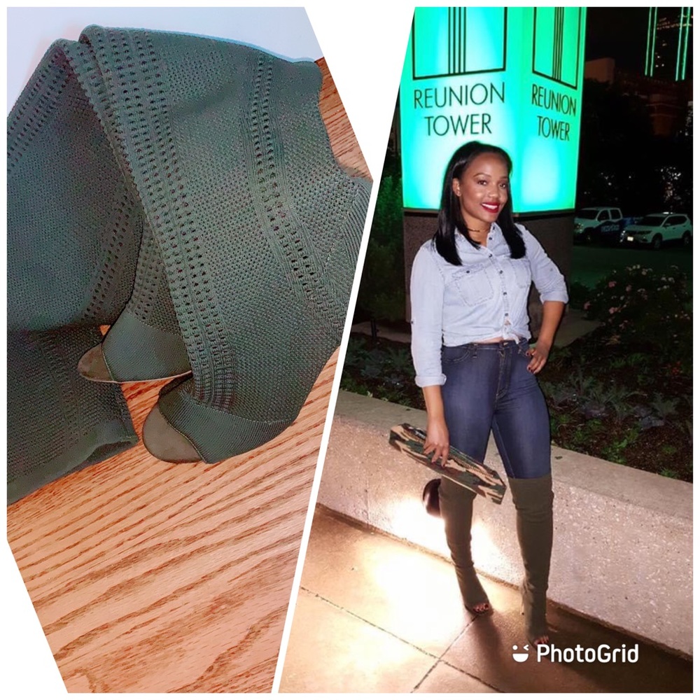 Over the knee knit Boots